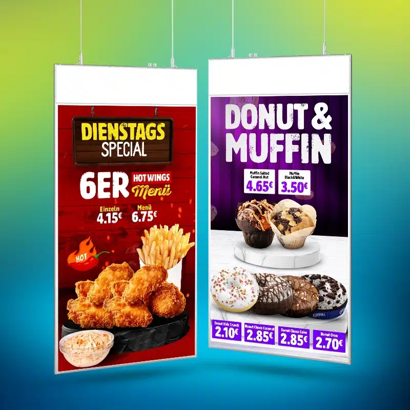 Schaufensterdisplay doppelseitig