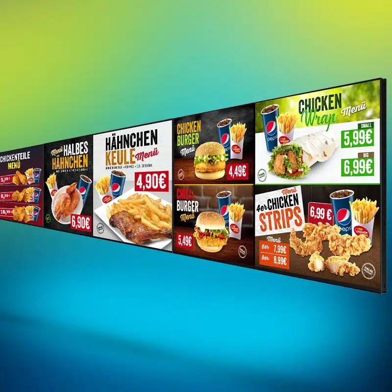 Digitale Menüboards