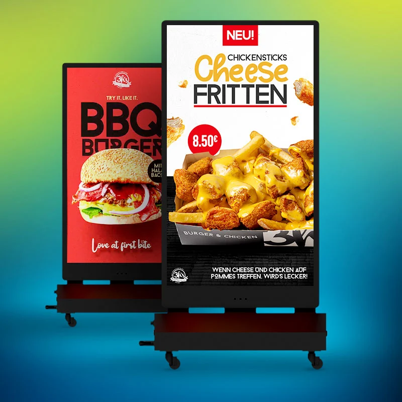 digitaler Kundenstopper